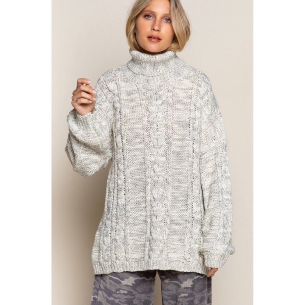 POL Classic Cable Knit Turtleneck Sweater Brand New - Picture 7 of 12